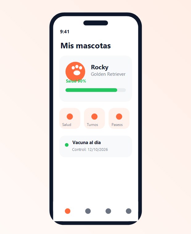 Vista de la app MasConecta